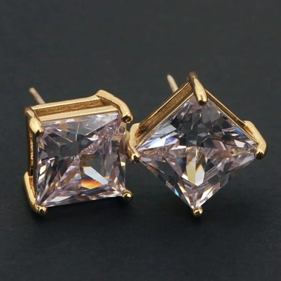 8MM S925 Sterling Silver CZ Stud Earrings for Women/Girl, US19251037 - Picture 2 of 11